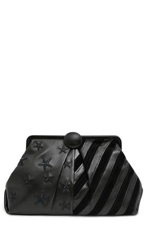 Aim&eacute;e Full Circle X-Large Clutch in Americana Black at Nordstrom