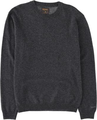 Woolrich Grey Crewneck Virgin Wool Knit Sweater