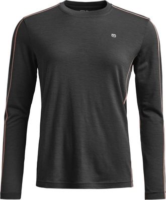 Ortovox 185 RocknWool Lange Mouw - Dames - Longsleeves - Zwart - XS - Wol - Tops