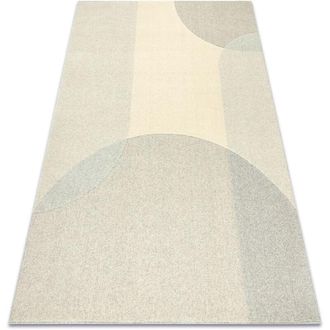 RugsX Flux 461.7.ae120 Alfombra De Lana Osta - Geom&eacute;trica, Estructural, Loft Beige / Gris Beige 80x140 Cm