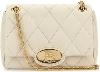 Burberry Ivory Leather Small Strand Shoulder Bag
