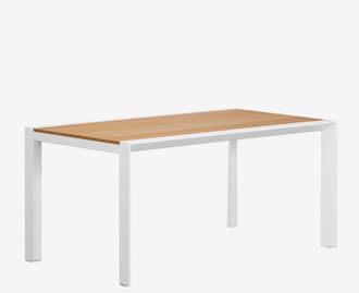 Sklum Sklum - Mesa De Jard&iacute;n En Madera De Eucalipto Y Aluminio Archer Classic