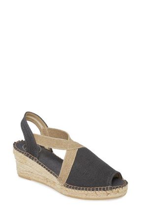 Toni Pons Breda Sandal in Black Fabric at Nordstrom, Size 5.5-6Us