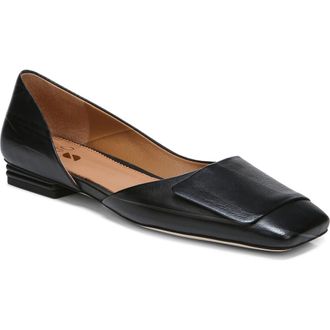 Franco Sarto Tracy Half dOrsay Flat in Black at Nordstrom Rack, Size 5