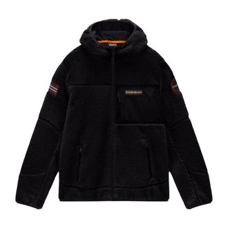 Napapijri Yupik FZH 6 Hooded Sweatshirt - Heren - Sweatshirts & Hoodies - Zwart - Maat: 3XL Zijde