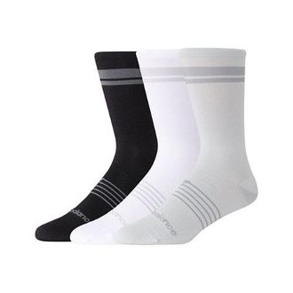 New Balance Unisex Pro Run Crew Calcetines 3 Pack en Negro, Nylon, Talla XL