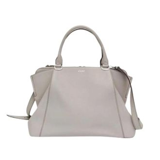 Cartier Tweedehands leren handtassen - Dames - Vintage Handtas - Grijs - ONE Size - Vintage