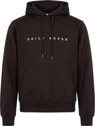 Daily Paper Clothing Mole Emblem Coin Hoodie - Heren - Hoodies - Bruin - M - Katoen - Hoodies & sweatvesten