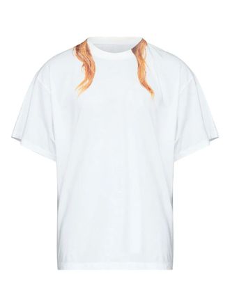 Maison Margiela round-neck printed-detail T-shirt - White