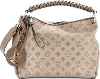 Louis Vuitton Braided Handle Beaubourg Mahina Leather MM hobo bag - Bruin