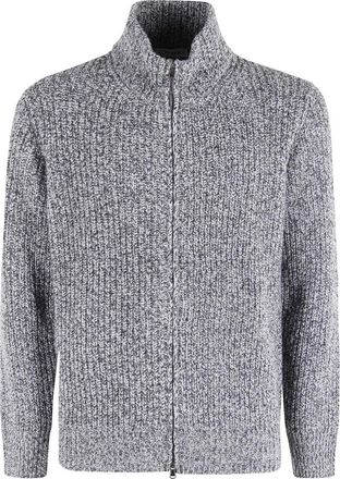 KANGRA Maglia Full Zip - Heren - Vesten - Grijs - L - Wol - Truien & Vesten