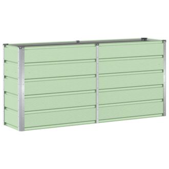 vidaXL Jardinera Verde 160 X 40 X 75 Cm Acero Vidaxl