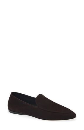 The Row Awar Loafer Flat in Lacquer Brown at Nordstrom, Size 7.5Us
