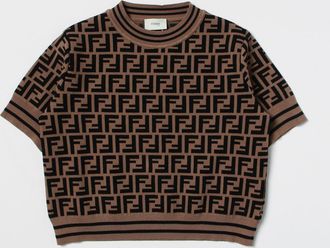 Fendi Maglia FF Fendi Kids in misto viscosa