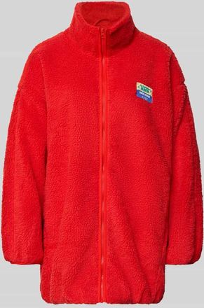 American Vintage American Vintage Oversized Teddyjacke mit Stehkragen Modell HOKTOWN in Rot, Gr&ouml;&szlig;e XS/S