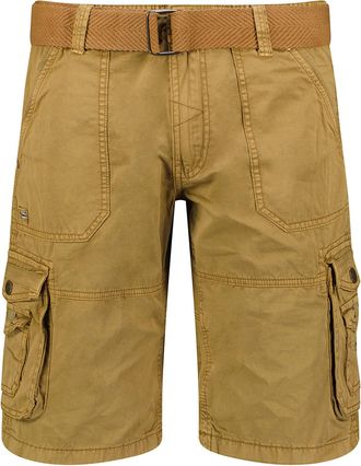 Geographical Norway Geographical Norway Mens Cargo Shorts Khaki Style - Brown Cotton - Size Small