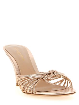 Gianvito Rossi Womens Multicolor Lamb Leather Stiletto Heel Sandals