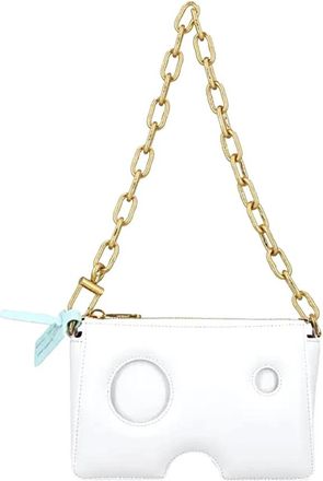 Off-white Stijlvolle leren tas - Dames - Schoudertassen - Wit - ONE Size - Leer - Tassen