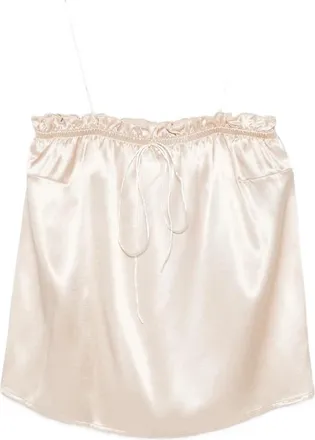 The Nina Studio Ruffled Spaghetti-strap Top