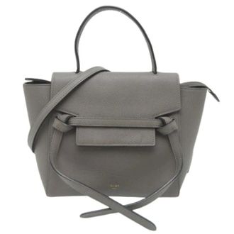Celine Pre-owned Handbags, female, Gray, Size: ONE SIZE Pre-owned Vintage Handbag