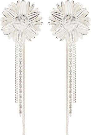 Wouters & Hendrix daisy-motif drop earrings - Argento