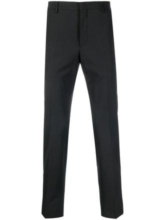 Prada cropped tailored trousers - men - Viscose/Spandex/Elastane/Virgin Wool/Cotton - 50 - Black