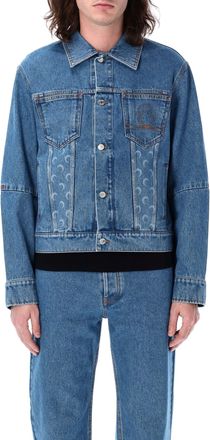 Marine Serre Moon Laser Denim Trucker Jacket
