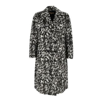 Michael Kors Abrigo cruzado con estampado de leopardo - Coats - Mujer - Multicolor - S