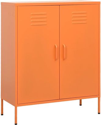vidaXL Armario De Almacenamiento Acero Naranja 80x35x101,5 Cm Vidaxl