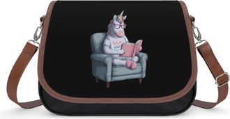 Generic Unicorms Believe Yourself Book Fashion Womens Crossbody Bags Novelty Handbag Shoulder Bag Purse