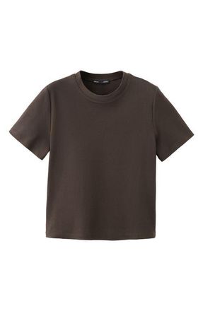 Mango Short Sleeve T-Shirt in Chocolate at Nordstrom, Size Xx-Large