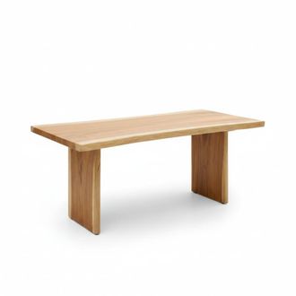 Wabi Home Mesa de comedor de madera maciza 220x100 cm