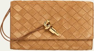 Bottega Veneta Andiamo Suede Shoulder Bag