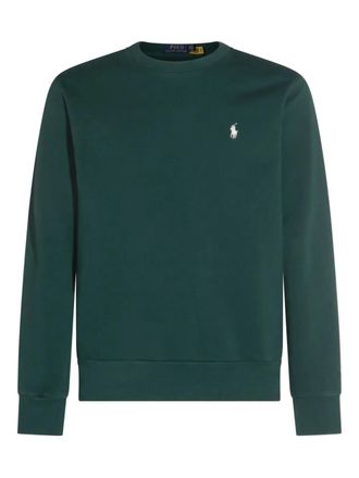 Polo Ralph Lauren embroidered logo crew neck sweatshirt - men - Cotton - L - Green