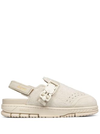 Axel Arigato Area leather slippers - men - Calf Suede/Calf Leather/Recycled Polyester/Calf Leather/Thermoplastic Polyurethane (TPU) - 43 - Neutrals