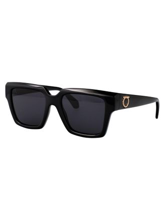 Ferragamo SF2014S Black Acetate Sunglasses - Black