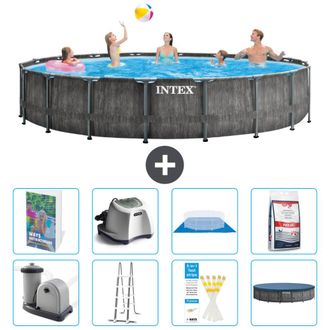 Intex Piscina Prism Frame Redonda - 549x122 Cm - 9-piezas S649