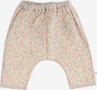 BONPOINT Kids Cotton Pants Floral Pink Trousers