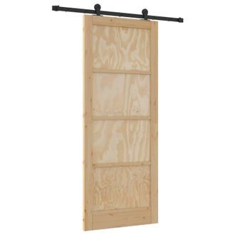 vidaXL Puerta Corredera Orkdal Natural 86 X 211 Cm Vidaxl