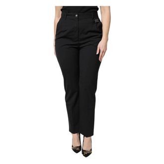 Dolce & Gabbana Dames, Broeken, Zwart, Maat: M Wol