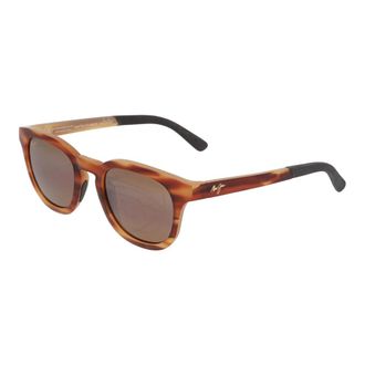 Maui Jim Sunglasses, unisex, Brown, 48 MM, Square Acetate Sunglasses