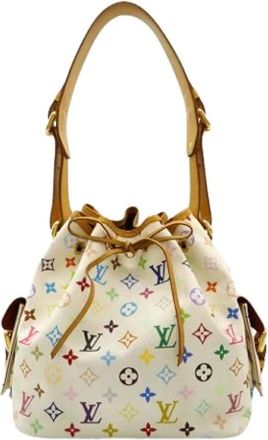 Louis Vuitton Pre-owned Bucket Bags, female, Multicolor, Size: ONE SIZE Pre-owned Canvas Bucket Bag