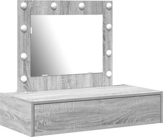 vidaXL Dressing Table with Drawer Grey 83 x 40 x 70 cm Engineered Wood vidaXL