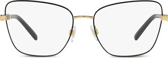 Dolce & Gabbana Eyewear Bril met logoplakkaat - Goud