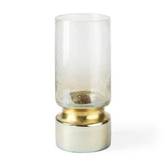 Mercana Adriatic I Small Brushed Metal Glass Vase in Gold at Nordstrom