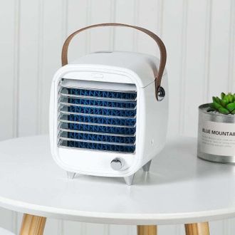 OEM Mini Enfriador De Aire, Ventilador De Aire Acondicionado Refrigerado Por Agua, Peque&ntilde;o Ventilador De Escritorio Port&aacute;til -crezuo