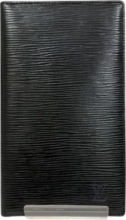 Louis Vuitton Pre-owned Wallets, male, Black, Size: ONE SIZE Pre-owned Portefeuille Chequier Cartes de Credit Epi Long Wallet
