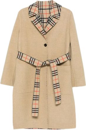 Burberry Cappotto con cintura - Toni neutri