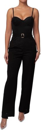 JLUXLABEL Sweetheart Aroma Bustier Jumpsuit in Black at Nordstrom, Size X-Small