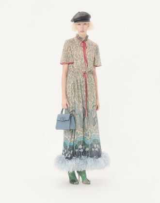 Valentino Garavani Borsa A Mano Piccola Vsling In Vitello Granato Donna STONE UNI